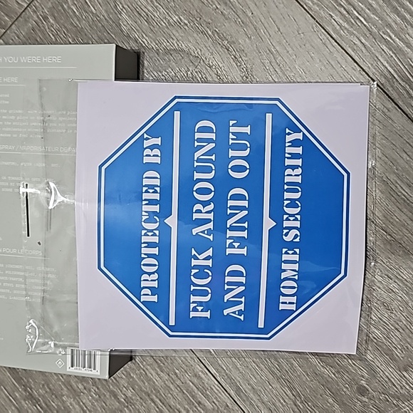 Other - Nwt 1 sticker protected by F around and find out home security
